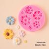 Raspador de silicone flor gesang flor tulipa folha de açúcar e chocolate para redes sociais, molde, decoração de bolo, ferramentas de panificação