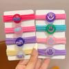 Lazos para el cabello lindos para niños, color caramelo dulce, lazos para el cabello para niñas, gomas para atar el cabello, tendones que no lastiman al bebé, anillo para el cabello de alta elasticidad