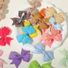 Pinza para el cabello de lazo de color sólido de Amazon transfronterizo, clip lateral para bebé, diadema para bebé de cola de milano para niños, venta al por mayor