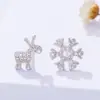Aretes de botón de plata esterlina s925 temperamento coreano pequeño fresco moda simple personalidad joyería para la oreja chapado platino aretes de botón