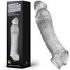 Condón Masculino de Silicona Vibratorio Engrosador Retardante con Púas Interactivas, Envío Directo Disponible