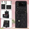 Adecuado para Samsung Z Flip8/7 Funda de Teléfono 6/5, Bolso Pequeño Cruzado Estilo Chanel, Razr60/ 30% de descuento Funda Protectora para Pantalla Plegable