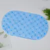 Novo tapete de banheiro antiderrapante em formato de rosquinha Oval anti-queda ventosa tapete para os pés tapete de massagem para os pés para box de banheiro
