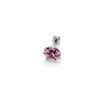 Brincos de Titânio F136 com Base Plana, Piercings de Cartilagem de Titânio G23 com Zircônia, Brincos Amigáveis para Dormir Que Não Precisam Ser Removidos, Cuidados com o Furo na Orelha