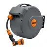 Carrete de Manguera Retráctil Automático Multiusos Herramienta de Riego para Jardín Aspersor Boquilla Pistola de Agua