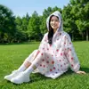 Impermeable Largo Engrosado, Diseño de una Pieza de Cuerpo Completo, Portátil para Senderismo y Viajes, Poncho de Lluvia Empaquetado Individualmente, Impermeable Reutilizable de Eva