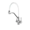Grifo de aleación de cobre transfronterizo para fregadero de cocina, tres en uno para agua fría y caliente con función de purificación de agua