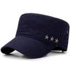Sombrero de Hombre Sombrero de Copa Plana Sombrero de Copa Plana de Otoño e Invierno Estilo Coreano de Moda Sombrero Militar Sombrero de Sol para Jóvenes Viaje al Aire Libre Cabeza Grande Sombrero de Ejército