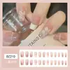 Parches de uñas ponibles con un toque de alta gama, populares en línea, en un estilo puro y deseable, dulces con pedrería en forma de corazón y cadenas, pegatinas para uñas postizas