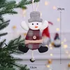 Decoraciones Navideñas Europeas Tela Dibujos Animados Navideños Muñeco de Nieve Alce Colgante Disfraz Arreglo de Árbol de Navidad Accesorios