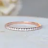 Desejo venda quente Novo popular no AliExpress anel de casal feminino fileira única Anel Tira de Diamante pulseira banhada a ouro rosa