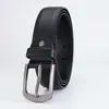 Cinto de Couro Versátil para Homens de Meia-idade e Jovens, Resistente ao Desgaste, Durável, com Fivela, para Moda Business