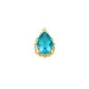 Celebridade Cyber Arte de Unhas Joias de Zircônia Super Brilho Gota d'Água Diamante Quadrado Cor Luz de Luxo Metal Armadura de Noiva Joia de Unha com Diamante Vazado