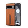 Adecuado para el Popular Google Pixel9/8A Estuche de Teléfono Dv con Textura de Cuero Sintético Retro 7Pro Funda Protectora para Tarjeta SIM Dual 6A