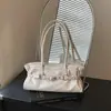 Bolso plisado retro simple para mujer, nuevo modelo 2026, bolso de hombro de gran capacidad para el trabajo, bolso de mano tote de otoño e invierno