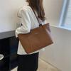 Big bag texturizada para mulheres 2022 novo outono moderno all-match grande capacidade ombro casual cor sólida saco tote