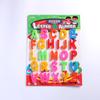 Letra de geladeira de plástico 26 letras maiúsculas criativo desenho animado aprendizado auxiliar Iluminação educação infantil palavras em inglês
