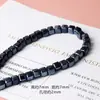 Cuentas de bloque de cerámica coloridas para manualidades, cuentas sueltas hechas a mano con agujero recto, accesorios para reloj con pulsera y collar