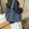 Bolso de Hombro Casual de Mezclilla Nuevo Otoño 2026 para Mujer, Bolso Tote de Gran Capacidad para Viajes Diarios y Clases