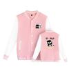 Chaqueta de Béisbol con Temática de Manga Japonesa, Uniforme de Béisbol de Manga Larga para Otoño, Chaqueta Casual Holgada Estilo Oversize para Pareja