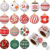 Esferas de Navidad al por mayor, Varios Stickers Coloridos Festivos, Decoraciones de Atmósfera Navideña, Bolsas de Dulces, Pegatinas Selladoras para Fiestas