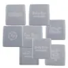 Molde Cuadrado de Resina DIY para Placa de Cabello de Bebé, Huella de Pie de Bebé, Soporte de Exhibición para Padres, Posavasos, Molde de Silicona