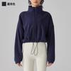 Procesamiento y Personalización de Chaqueta Deportiva de Cachemira para Mujer de Manga Larga Gruesa a Prueba de Viento Ropa para Yoga Correr Sudadera de Fitness de Polar