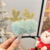 Tocado navideño Cuerno de alce horquilla para el cabello horquilla para el cabello adulto Accesorios para el cabello con clip de joyería para accesorios de fiesta de festival Mori