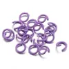 Llavero de anillo de plástico de colores Accesorios para abalorios DIY Colgante de anillo de resorte Gancho de campana Materiales para cadena de teléfono móvil