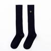 Calcetines Finos de Algodón para Primavera y Verano hasta la Rodilla, Calcetines de Tubo Alto, Calcetines para Pantorrilla Estilo Jk, Calcetines de Tubo Medio Bordados, Calcetines para Estudiante, Calcetines Largos, Calcetines Estilo Miu