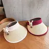 Novo Chapéu de Sol de Verão para Crianças, Chapéu de Sol Cartoon de Topo Aberto para Uso ao Ar Livre com Aba Larga para Cobrir o Rosto, Chapéu Infantil