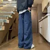 Pantalones Exteriores Juveniles de Primavera y Otoño para Hombre Estudiantes de Secundaria Marca de Moda Atractivos Pantalones de Trabajo Deportivos Rectos Casuales Largos