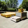 Carrinho de posicionamento automático AGV de 120 T, resistente a altas temperaturas, carro plano elétrico não tripulado, caminhão de transporte de oficina