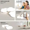 Lámpara de Techo Vintage Nube Jiandun para Sala de Estar, Lámpara de Protección Ocular de Espectro Completo para Dormitorio, Iluminación Inteligente Regulable