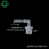 Conector Codo de Plástico PP/PA de Alta Calidad con Rosca Externa de 3/8 NPT a 5/8" de Tres Vías