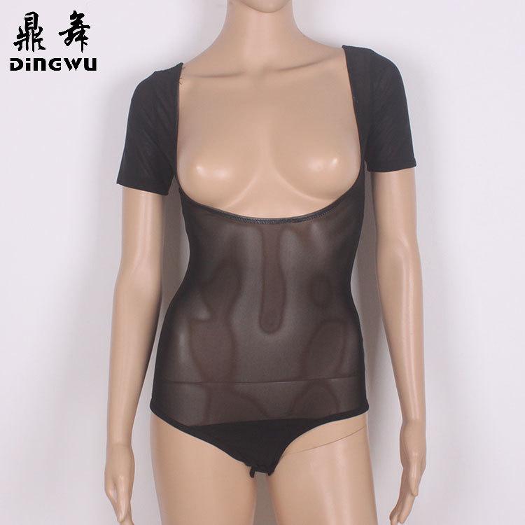 连体托胸短袖-17