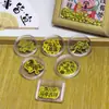 Serie de Pegatinas para Teléfono Móvil Oro Nuevo Año del Caballo con Adhesivo Oro Puro 2Mg 999 Pegatina para Teléfono Móvil Pegatina de Dibujos Animados Color al por Mayor