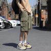Pantalones Cortos Cargo Finos de Verano 2025 para Hombre, Holgados, Casuales, Deportivos, Versátiles, Ropa Exterior, Estilo Hong Kong, Pantalones de Moda