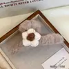 Pinza para el pelo de felpa para mujer, diseño floral tejido, pasador peludo de otoño e invierno, para la parte trasera de la cabeza, nuevo estilo 2026, pinza de tiburón para cabello grueso