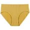 Ropa interior para mujer de algodón antibacteriano, talla grande, cintura media-baja, lencería sexy para mujer, color liso, hilo, sin costuras, fina