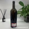 Botella de vino tinto en stock, botella de vino de hombro plano resistente, botella de hombro ancho de 750 ml de vidrio transparente al por mayor