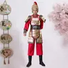 Armadura de Traje Antigo para Homens, Uniformes de General e Soldado Antigos, Trajes de Soldado Pequeno, Fantasias de General Pequeno, Roupas de Guerreiro, Trajes de Performance, Trajes Teatrais