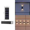 Luzes Solares Externas Luzes Decorativas de Paisagem para Pátio Varanda de Casa Jardim Cerca Luzes de Parede Externas à Prova de Chuva Lavadoras de Parede