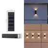 Lâmpada de Parede Externa Solar Lâmpada de Parede Decorativa para Casa Iluminador de Parede para Varanda Layout de Jardim Lâmpada de Parede para Pátio