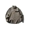 Yidao Vintage 2025 Otoño Diseño Retro a Cuadros Camisa de Manga Larga Camisa Casual Holgada