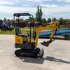 Mini escavadeira de demolição de parede Direção interna Escavadeira de engenharia de uma tonelada Exportação de comércio exterior Mini escavadeira de escavação de terra