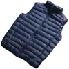 Colete de algodão masculino para comércio exterior transfronteiriço outono e inverno, camada interna leve, colete com gola alta, jaqueta quente de tamanho grande