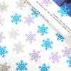 Confeti de copo de nieve tridimensional transfronterizo, traje de decoración para suministros de fiesta de Navidad, confeti de invierno acabado al por mayor