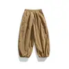 Pantalones Deportivos Casuales Ligeros Funcionales Pierna Ancha Black Fleet Estilo Delgado Primavera y Verano para Hombres y Mujeres con Cordón Holgados de Pierna Recta