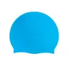 Gorro de Natación de Silicona para Adultos al por Mayor, Unisex, Equipo de Natación de Color Sólido, Gorro de Natación de Silicona Fresco y de Alta Elasticidad